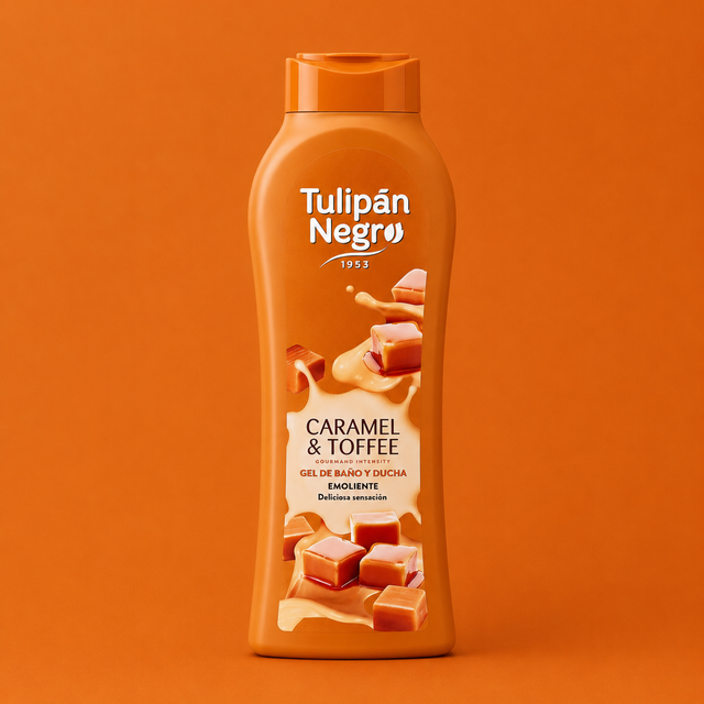 Gel Douche Caramel & Toffee – Tulipán Negro – 650 ml